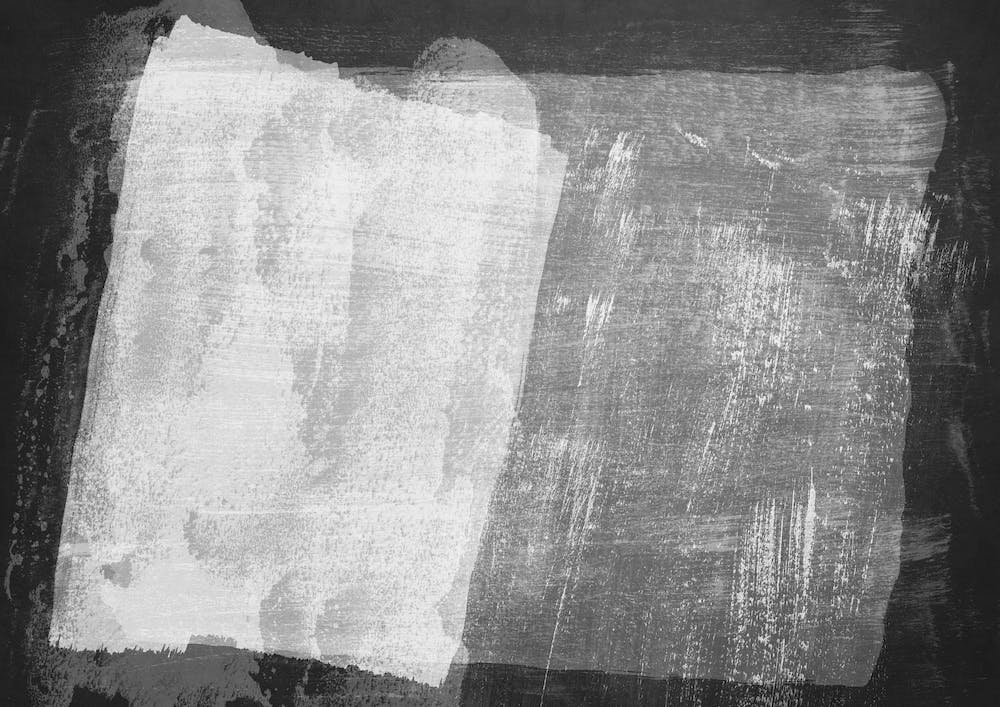 Minimal Abstract Black And White Painting 8