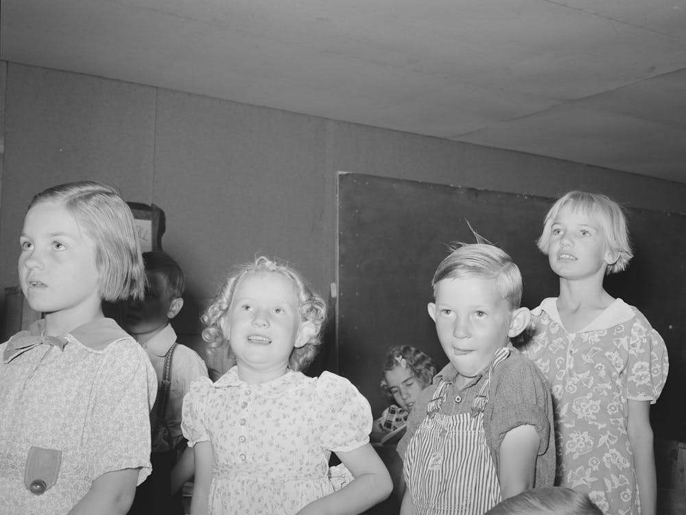 Schoolchildren, Pie Town, New Mexico By Russell Lee