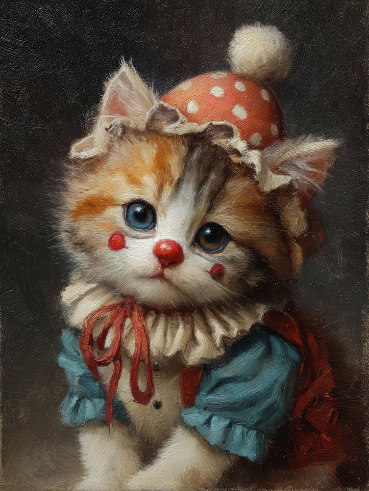 Clown Kitten 2