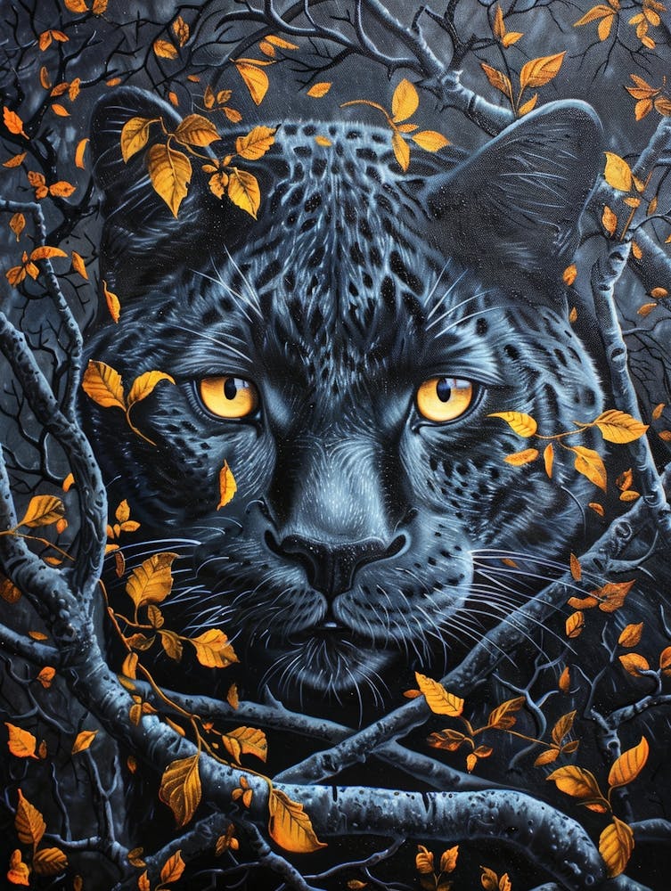 Leopard In The Forest