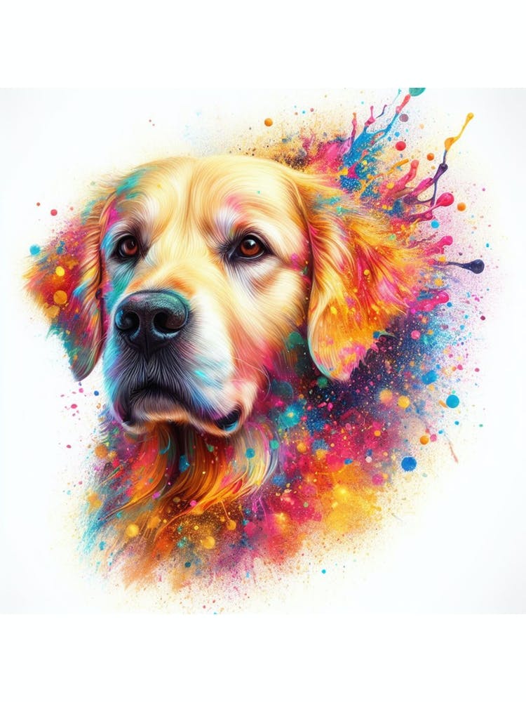 Golden Retriever Watercolour