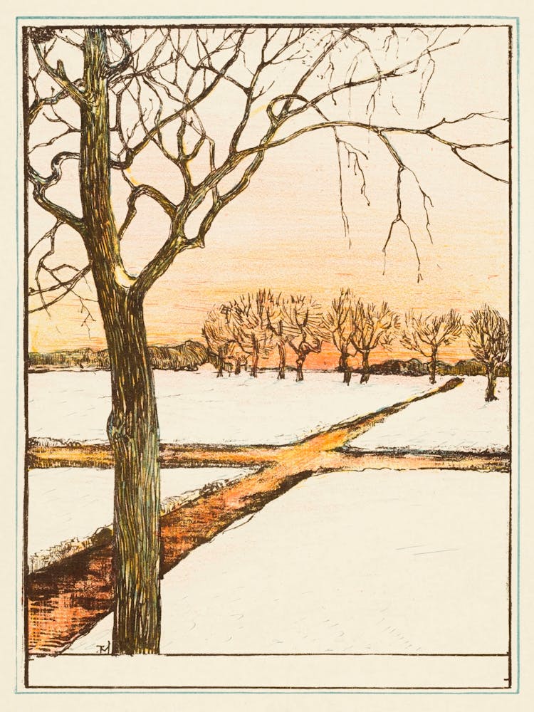 Snow Landscape (1895), Theo Van Hoytema