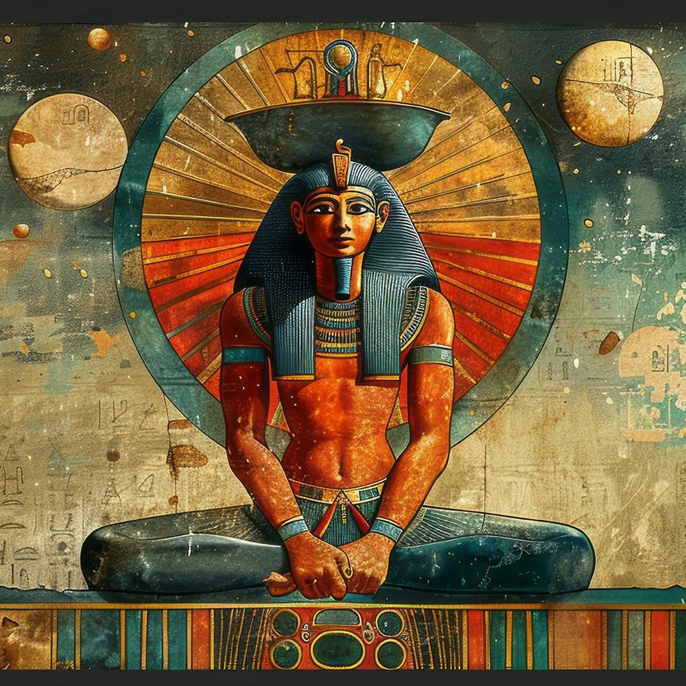 abstract artwork for Egyptian king - ancient Egyptians & pharaohs