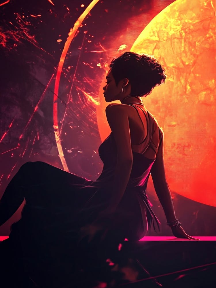 Woman In A Red Dress 1