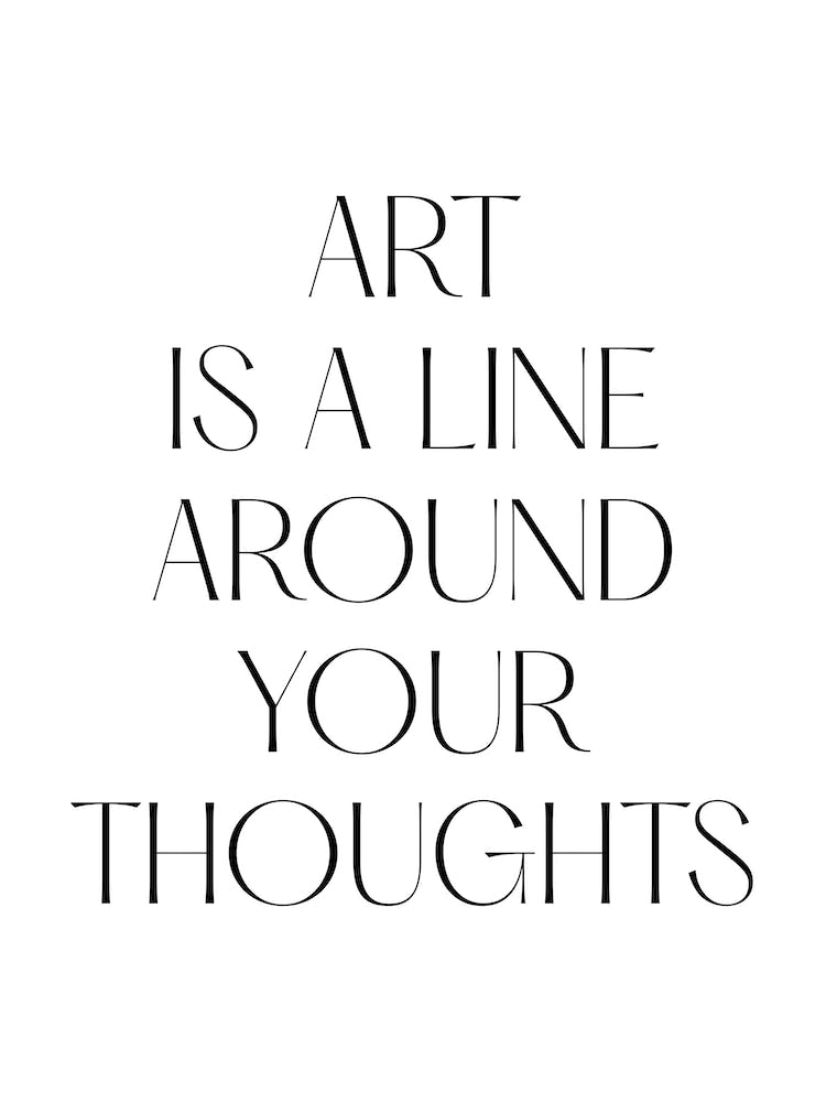 Art Is A Line Around Your Thoughts Klimt Quote