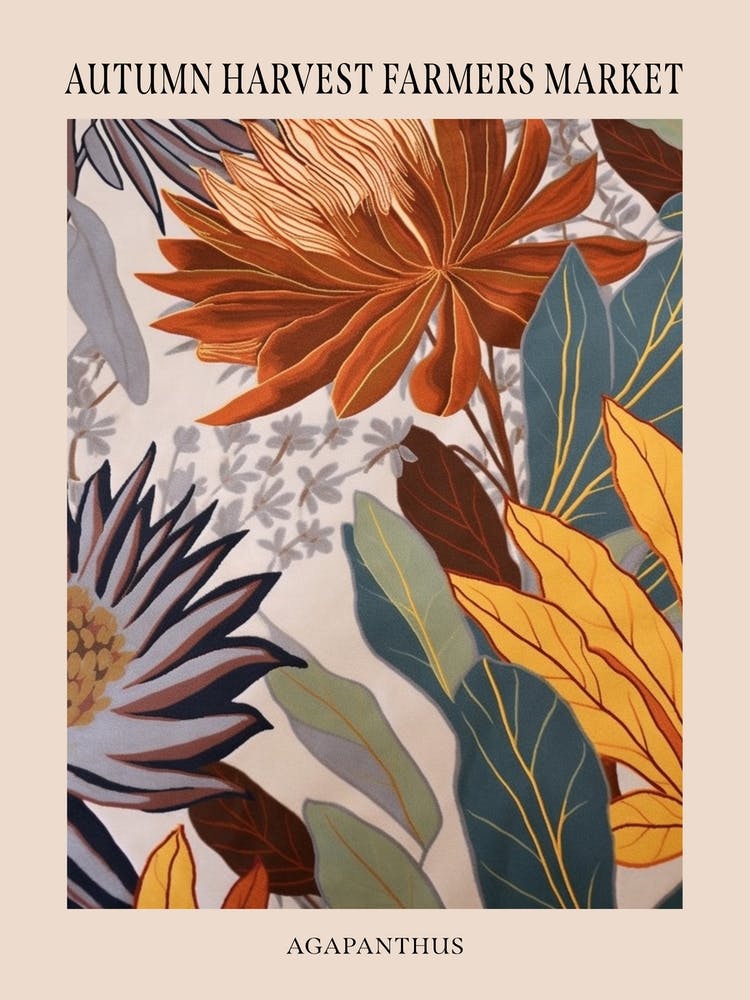 Fall Botanicals Agapanthus 2 Poster