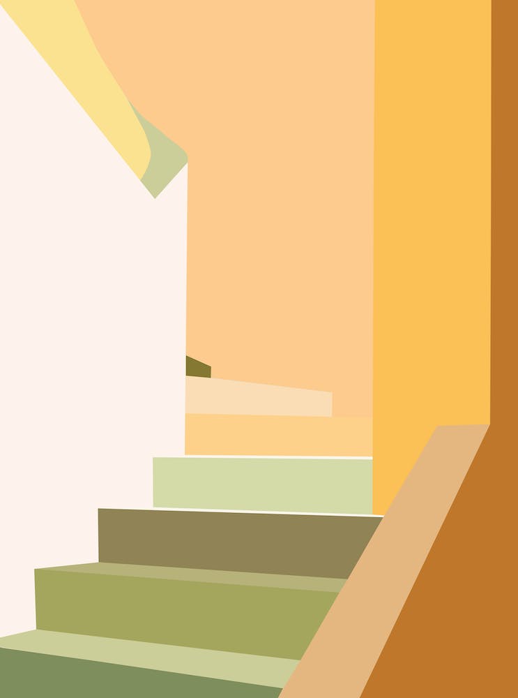 Happy Stairs Abstract