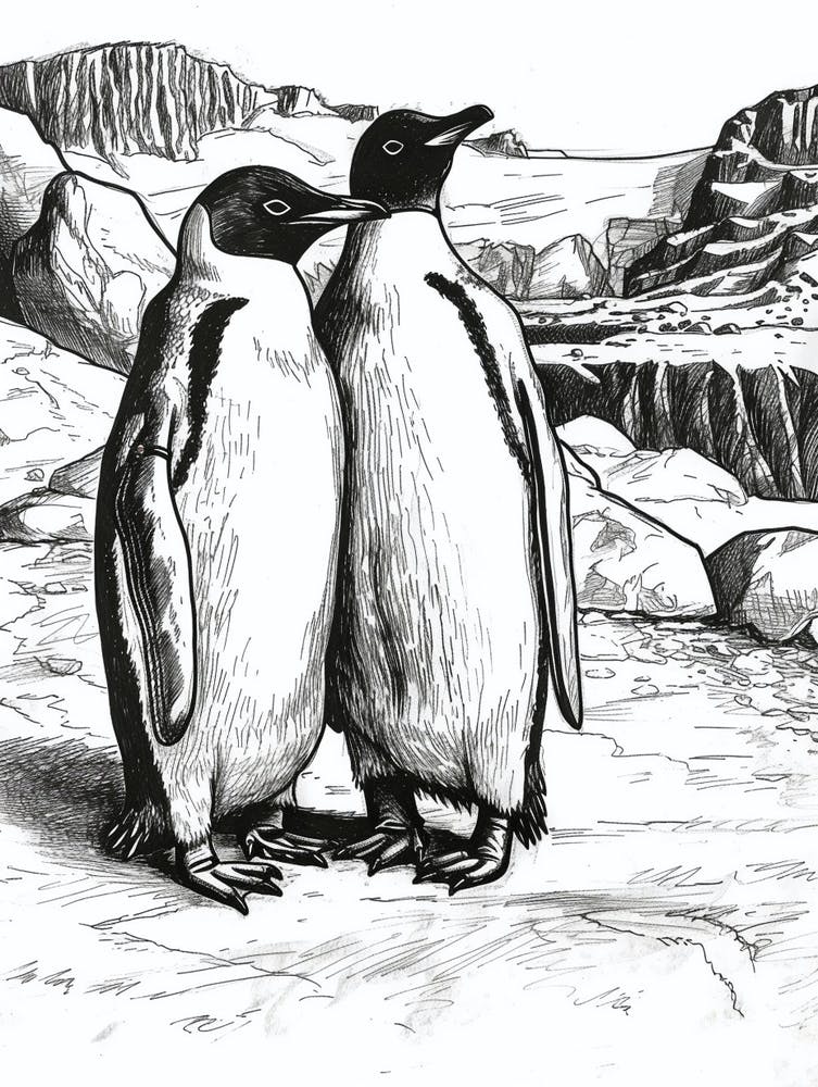 Emperor Penguin Exploring Their Environment 3