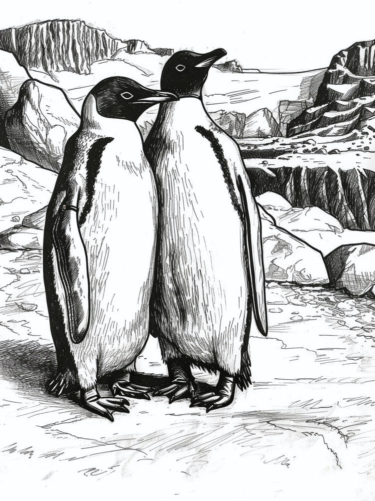 Emperor Penguin Exploring Their Environment 3