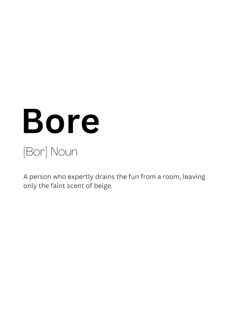 Bore Definition Meaning