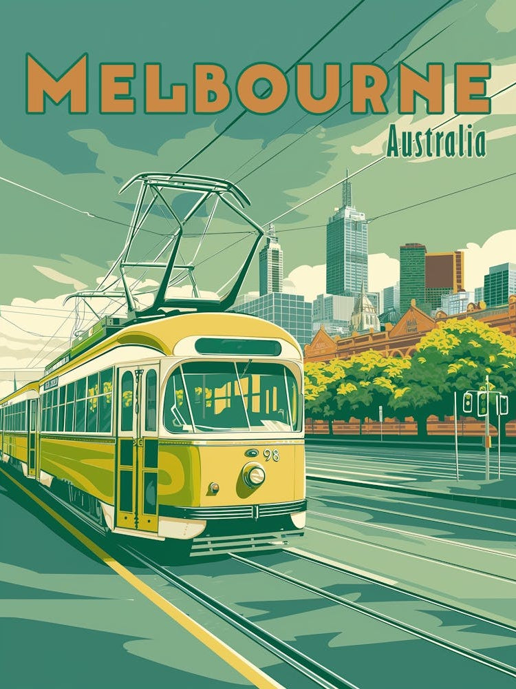 Vintage Melbourne Tram