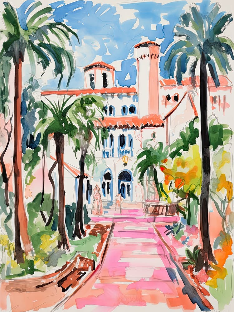 The Cloister At Sea Island   Sea Island, Georgia   Resort Storybook Illustration 1