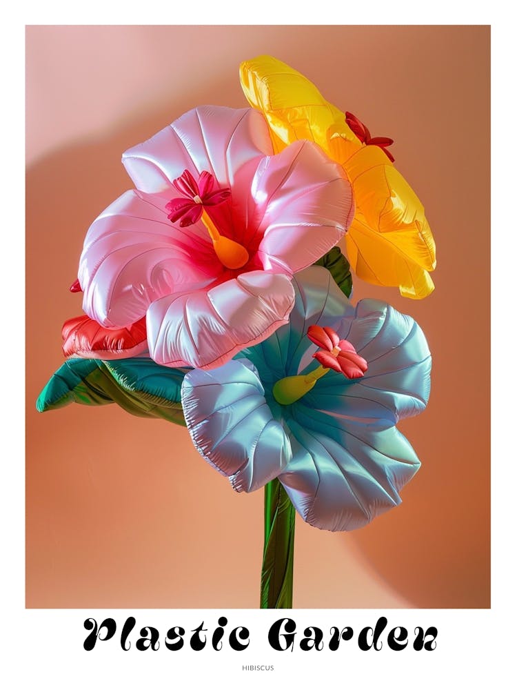 Dreamy Inflatable Flowers Poster Hibiscus 4