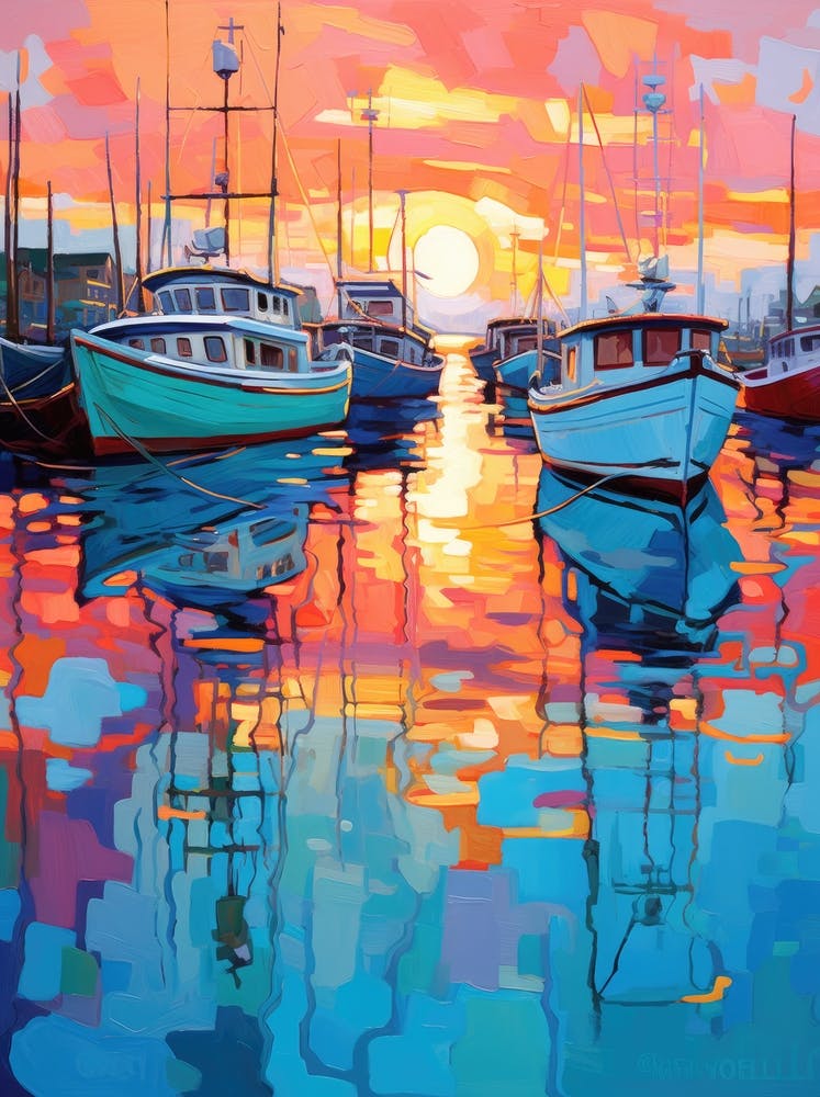Sunset At The Docks