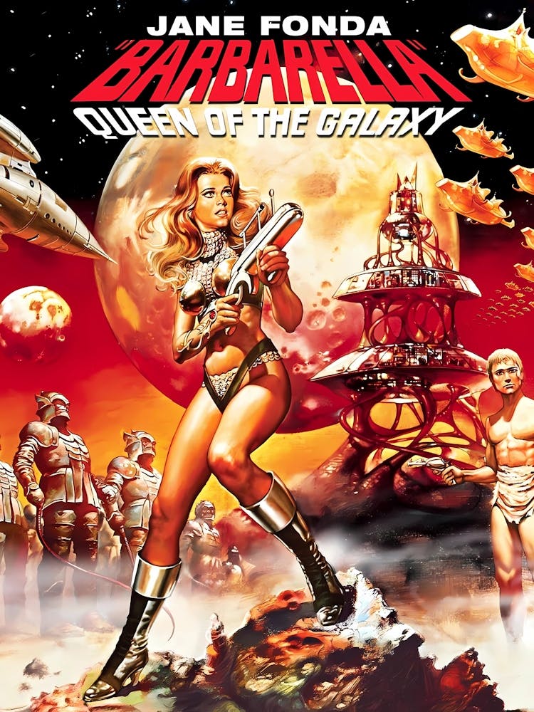 Barbarella, Jane Fonda, Reine De La Galaxie, Affiche De Film Classique, 1968
