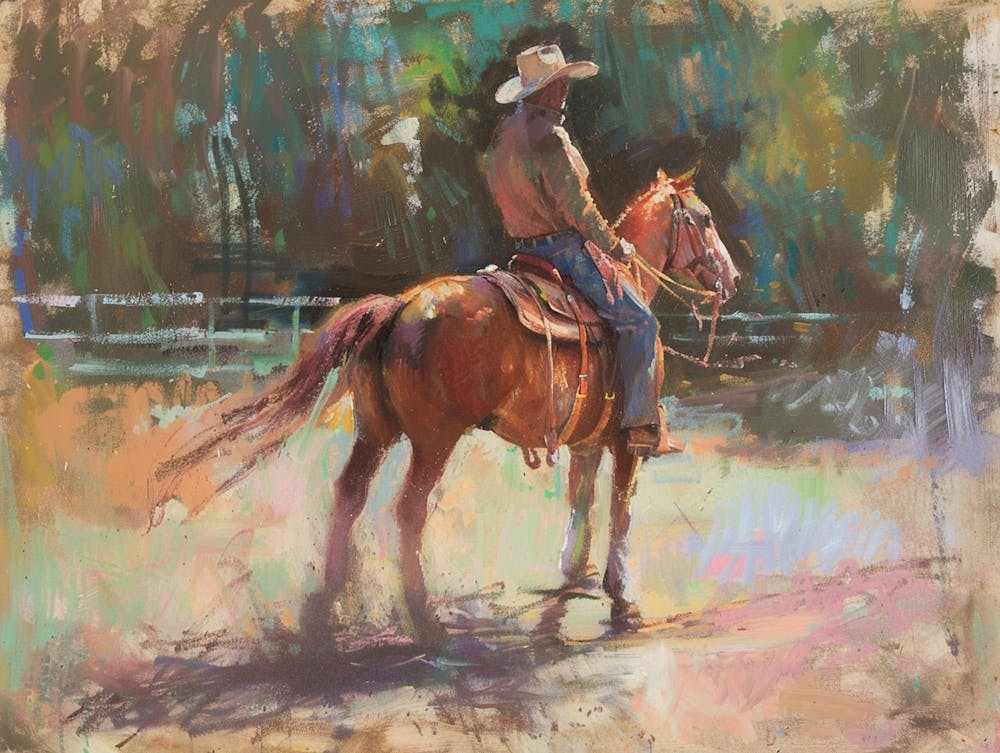 Cowboy In Santa Fe New Mexico