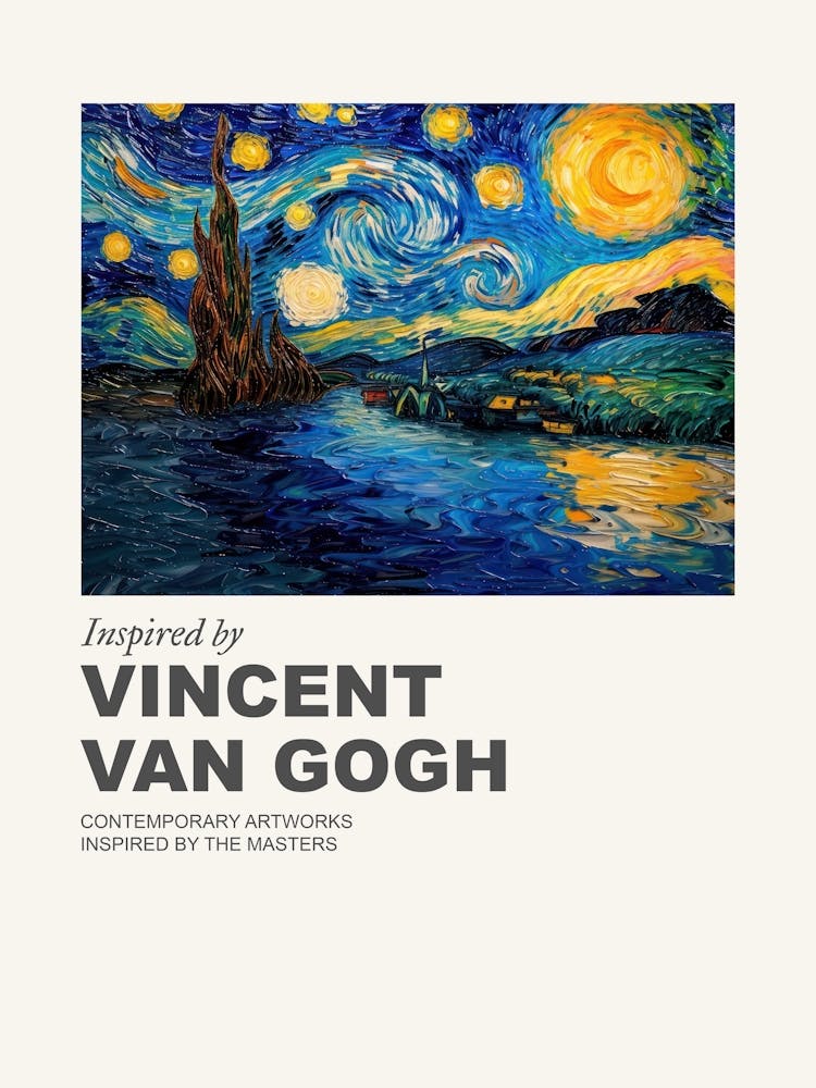 Museum Poster Inspired By Vincent Van Gogh 3