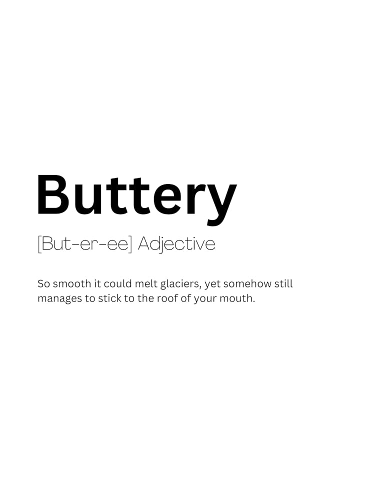 Buttery Definition Meaning