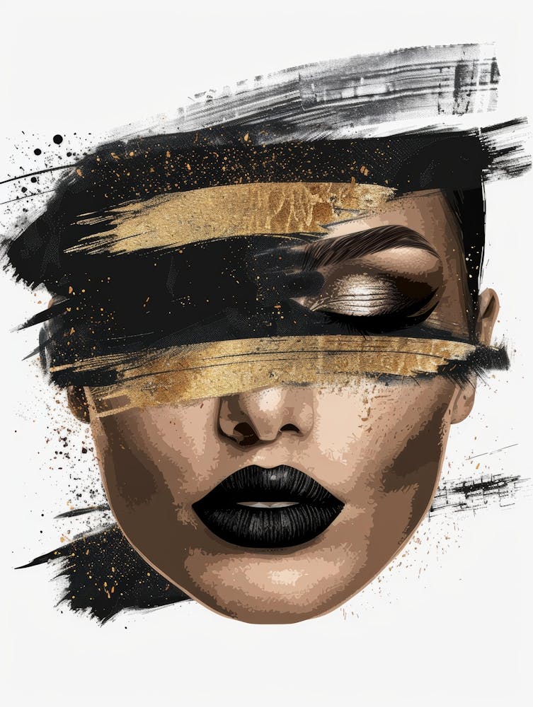 Black And Gold Painting 6