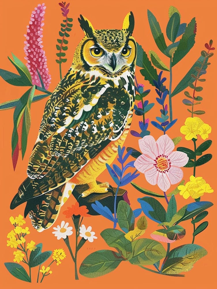 Spring Birds Great Horned Owl 1