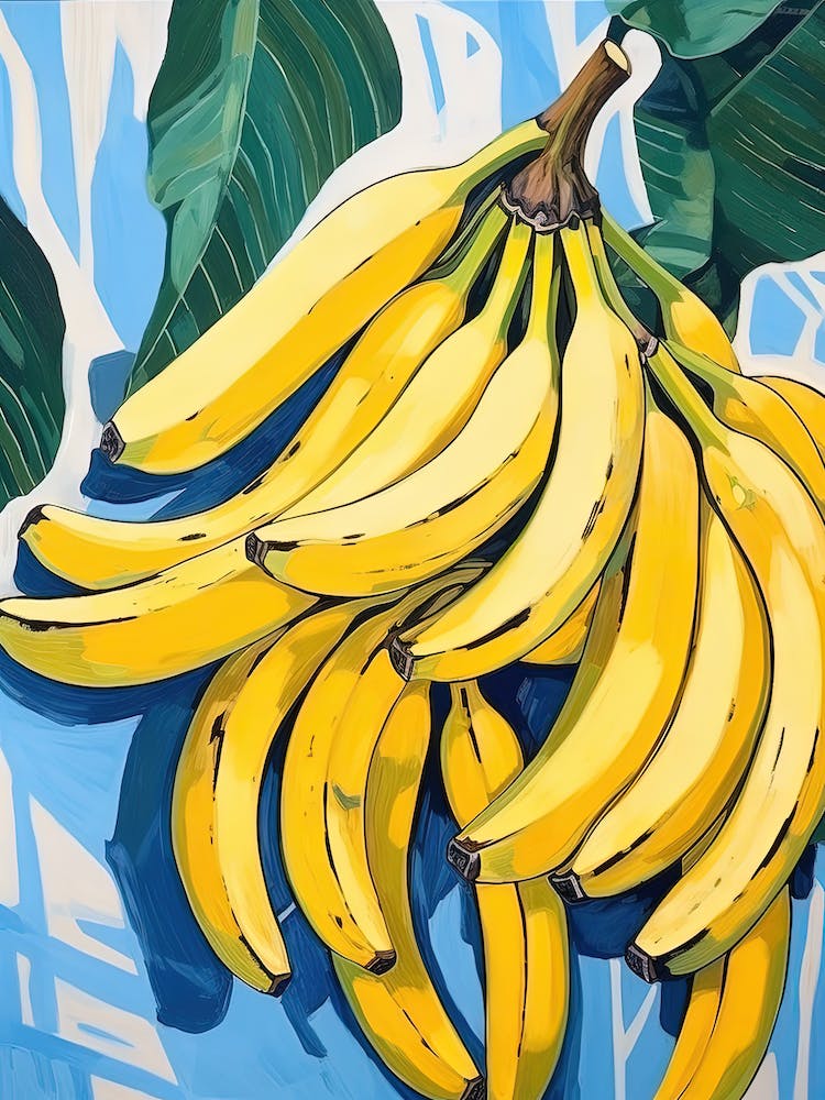 Bananas Fruit Summer Illustration 2