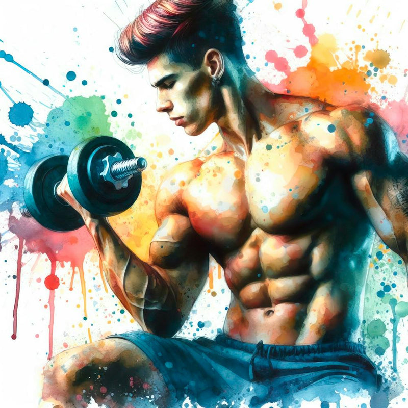 Man Lifting Weights