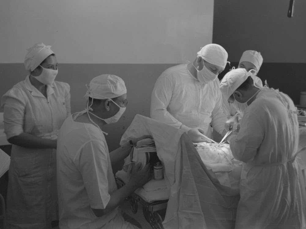 Operation At The Cairns General Hopsital At The Fsa (Farm Security Administration) Farmworkers Communit