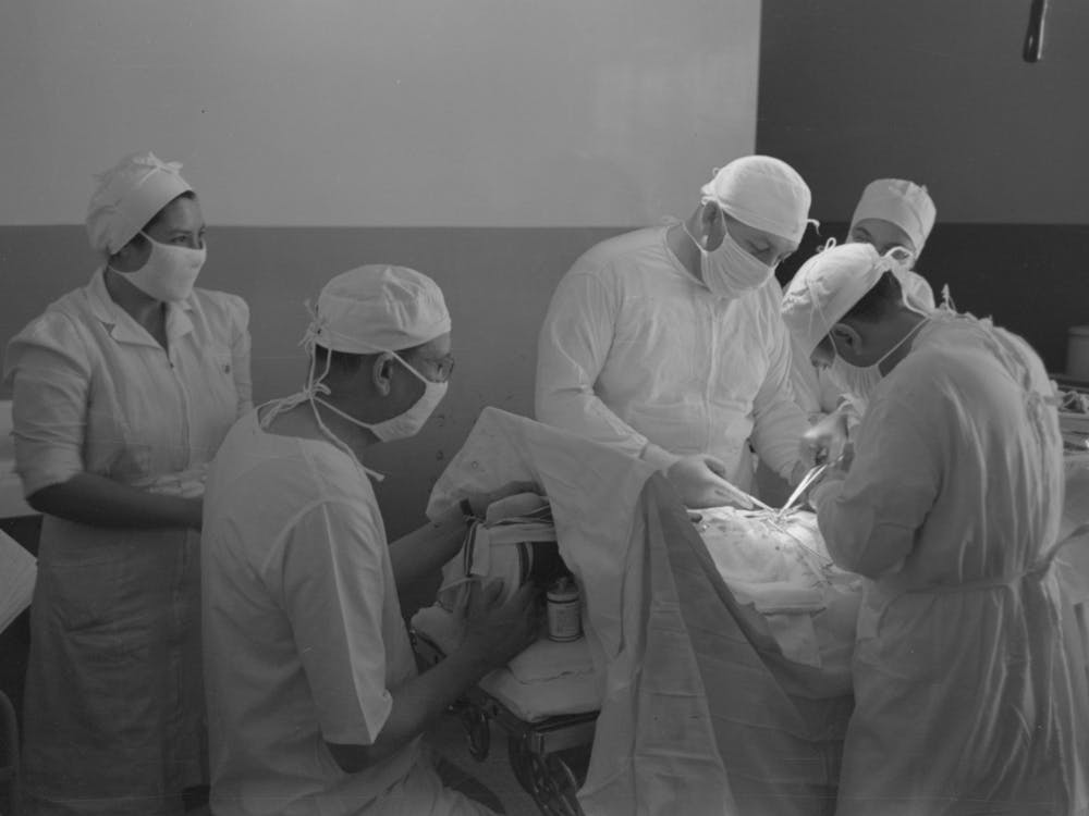 Operation At The Cairns General Hopsital At The Fsa (Farm Security Administration) Farmworkers Communit