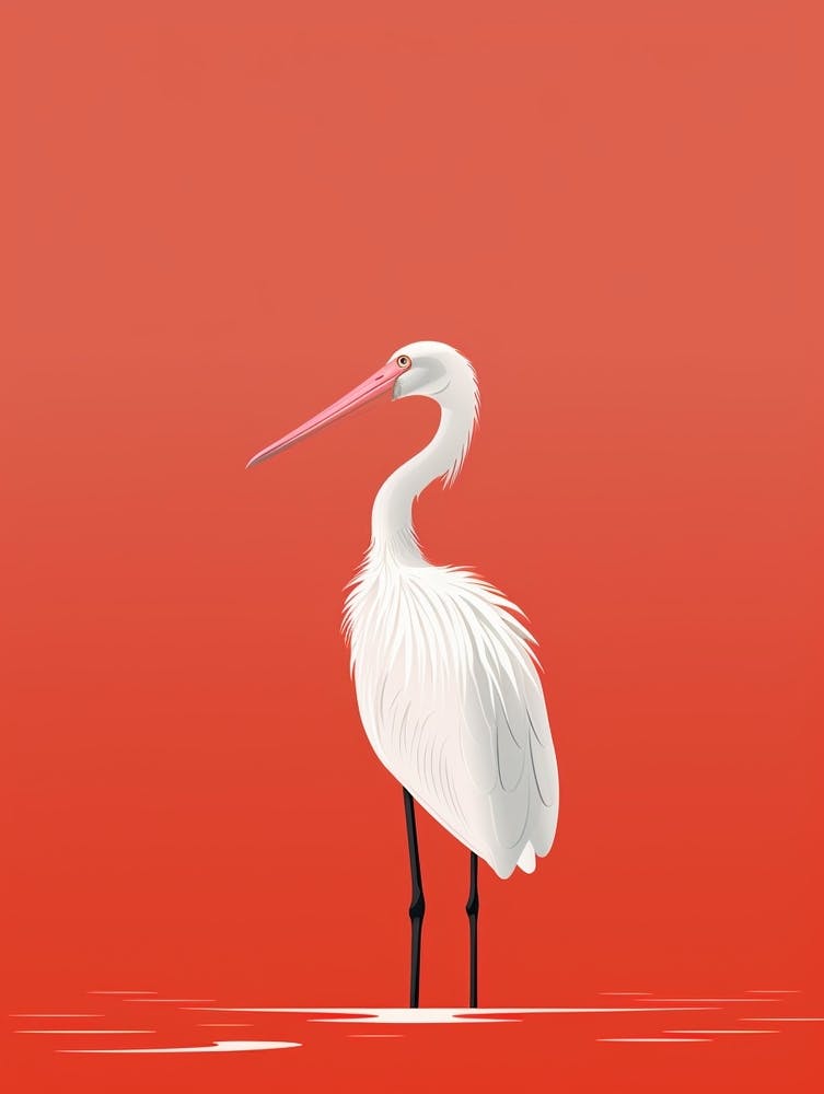 Minimalist Pelican 2 Illustration
