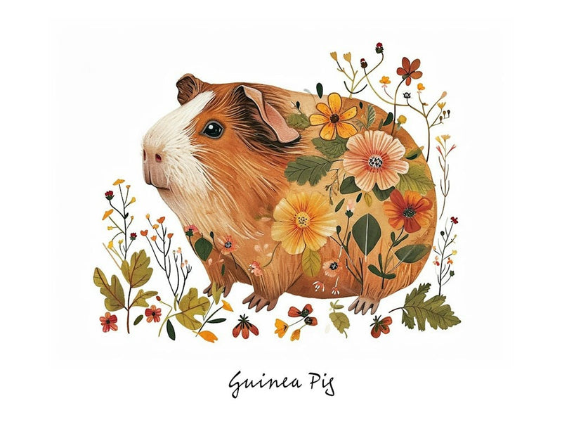 Kleines Blumen-Meerschweinchen 2 Poster