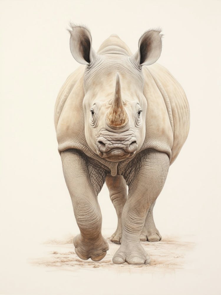Simple Illustration Of A Rhino 6