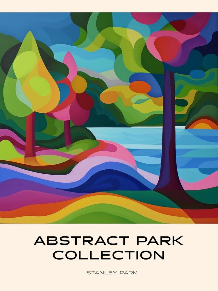 Affiche de la collection Parc Abstrait Stanley Park Vancouver Canada 2