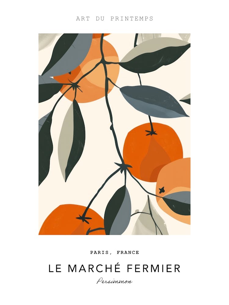 Persimmon Le Marche Fermier Poster 1