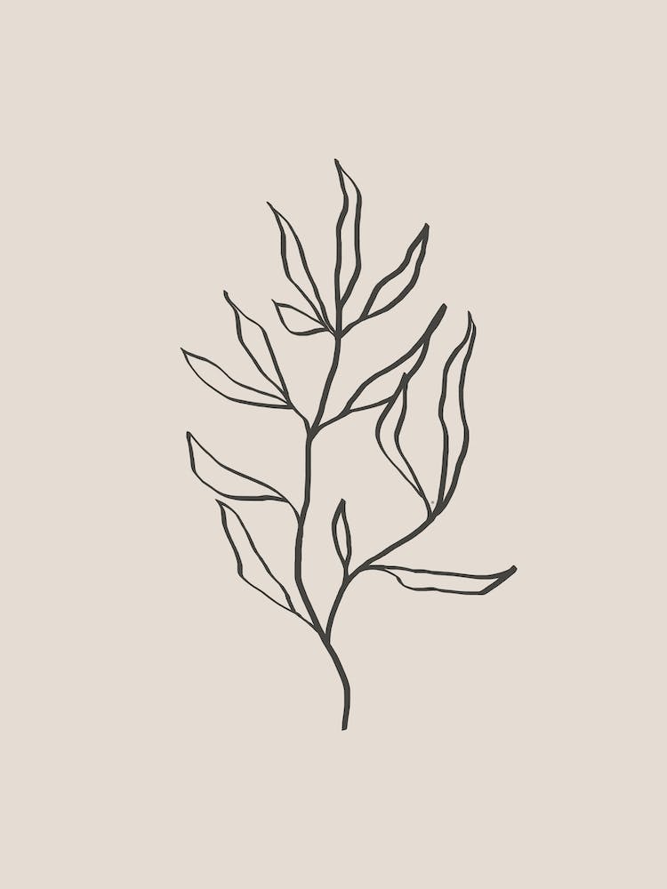 Plant Line Art No 394a