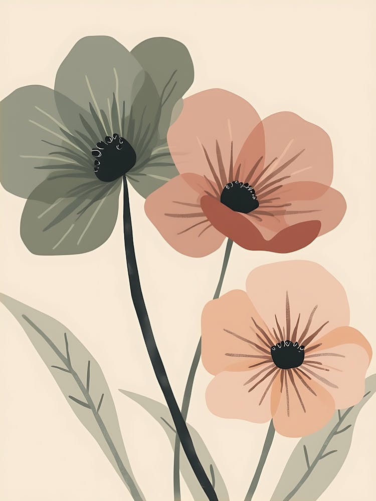 Minimalist Wildflower Prints | Elegant Botanical Art for Modern Homes
