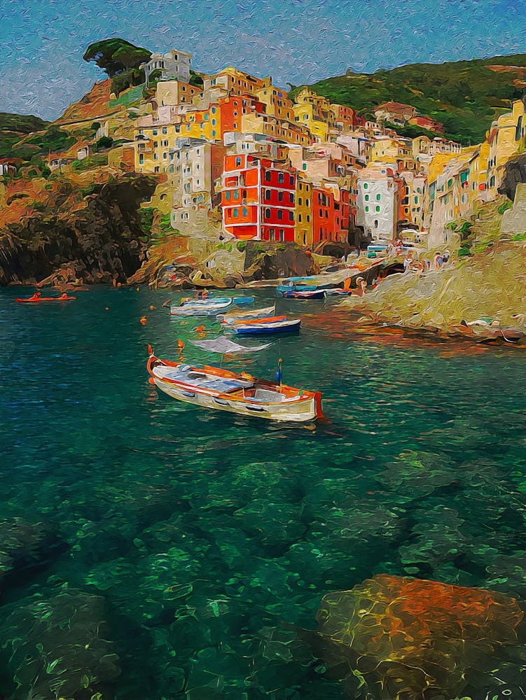 Cinque Terre Seaside In Italy