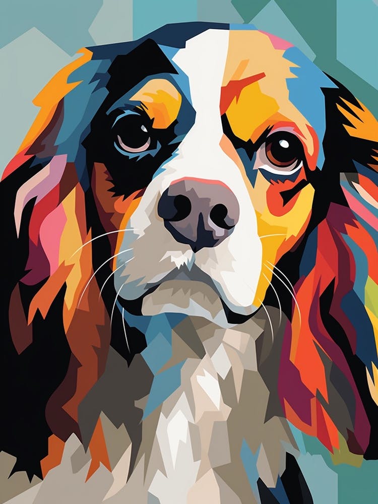 Pop Art Cavalier King 1