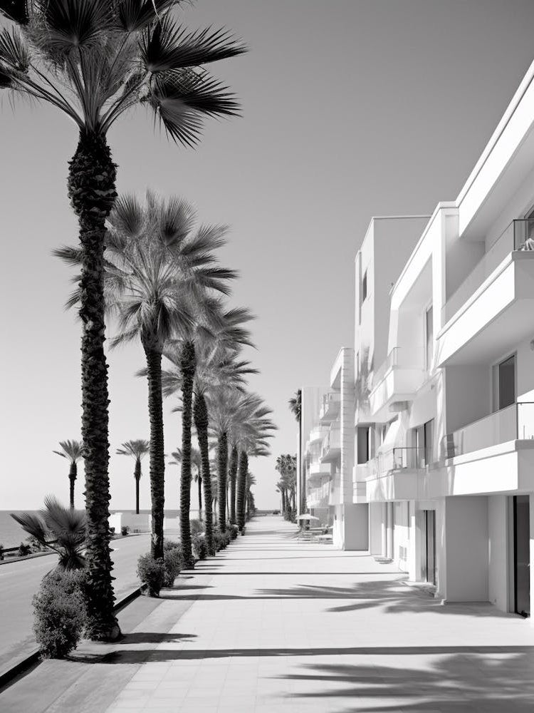 Marbella, Spain, Black And White Old Photo 2