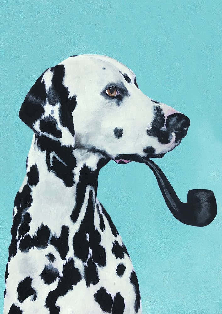 Dalmatian With Pipe