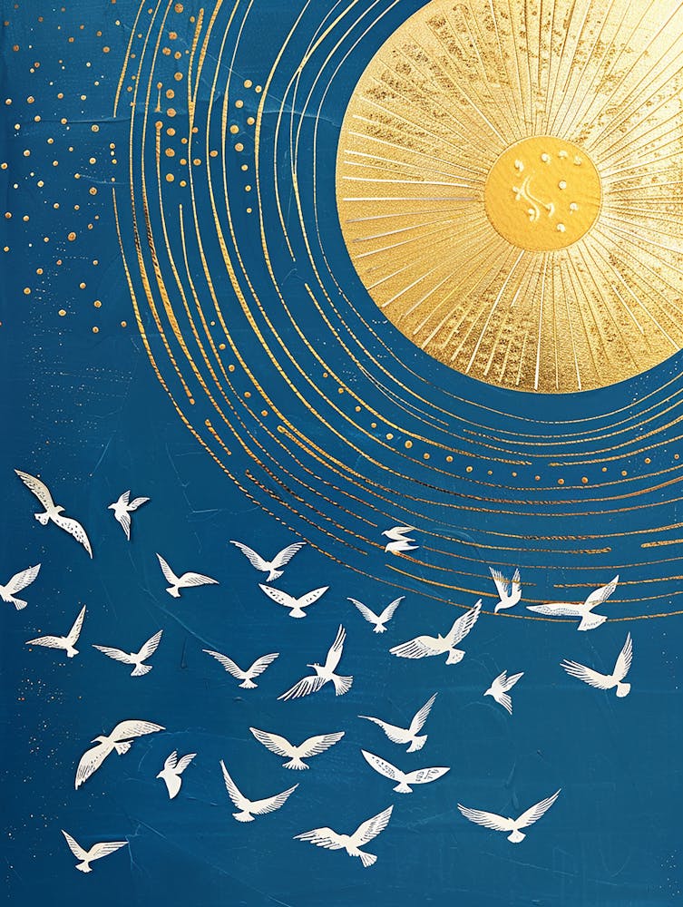 Sun And Birds