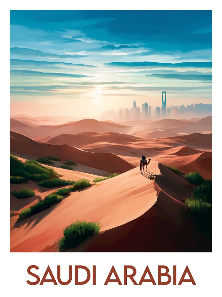Affiche de voyage Saudi Arabia