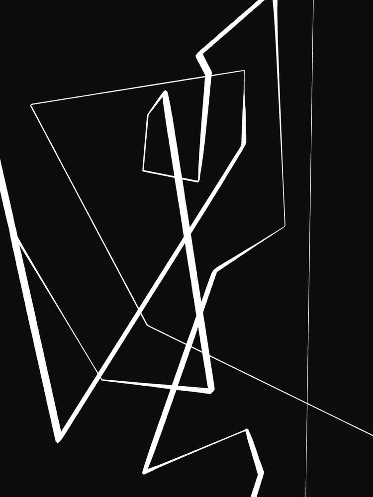 Angular Lines No 1 (Black)