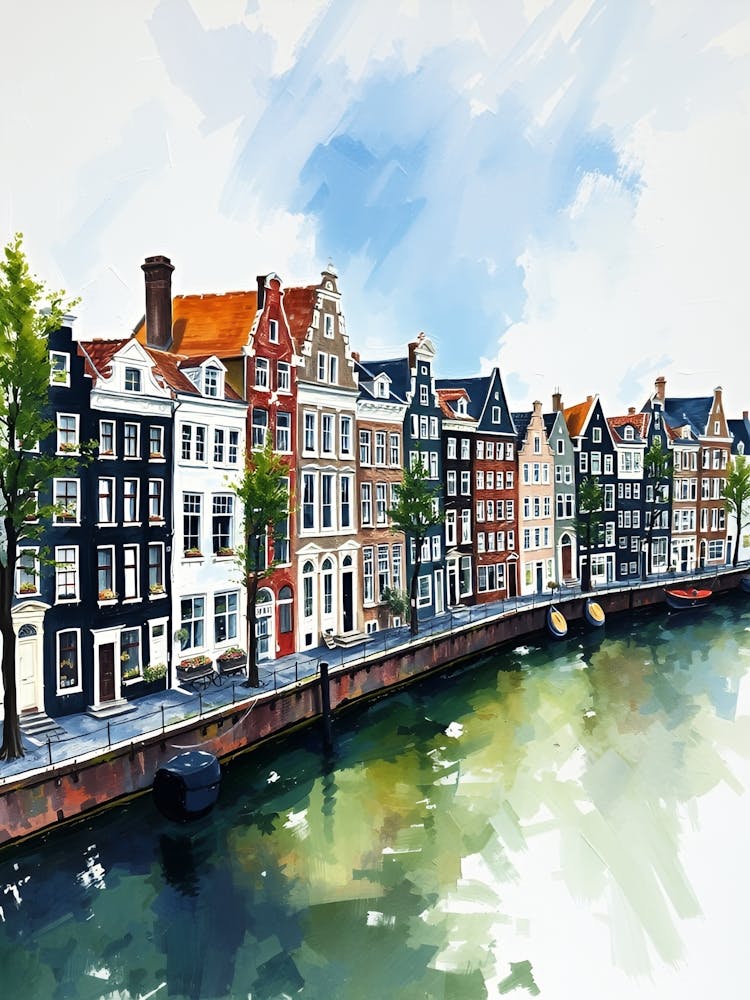 Amsterdam Watercolor Painting 2