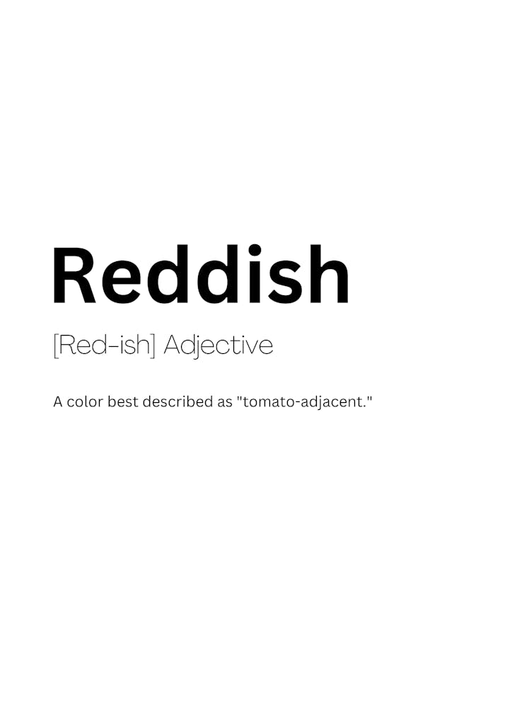 Reddish Definition Meaning