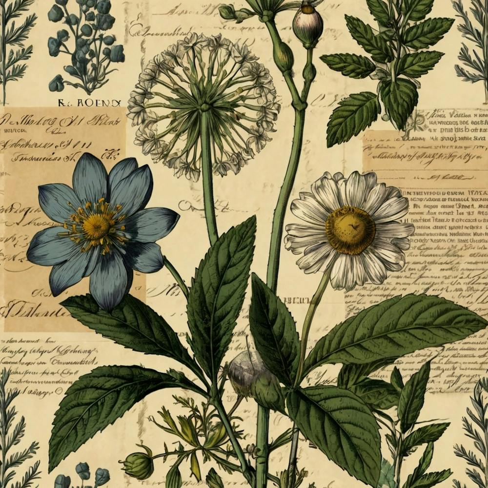 vintage Botanical Print Art