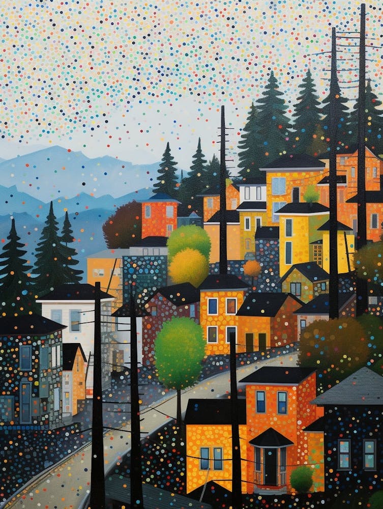 Bellingham Washington Retro Pop Art 11