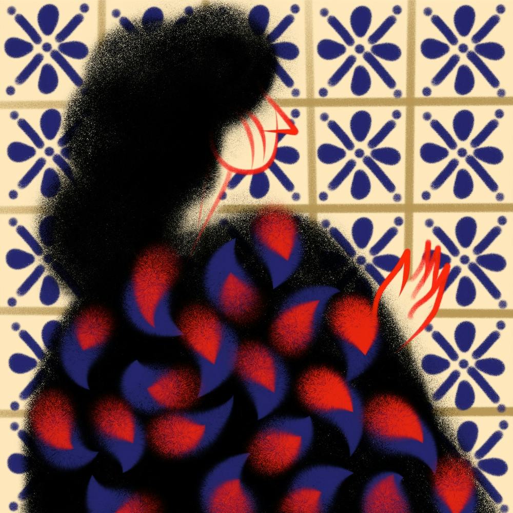 Lady In Lisbon Square
