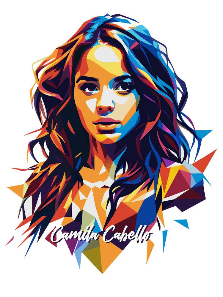 Camila Cabello 01 Portrait Music WPAP Pop Art