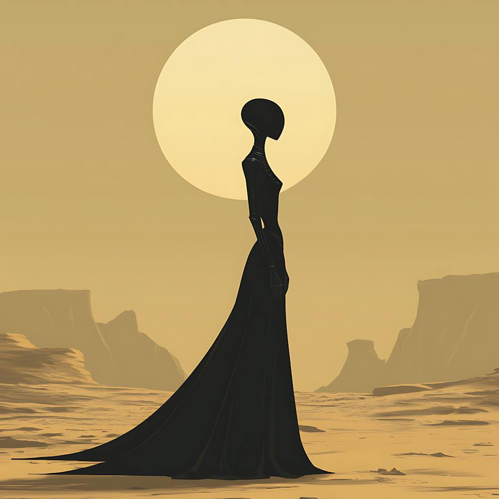Woman In The Desert