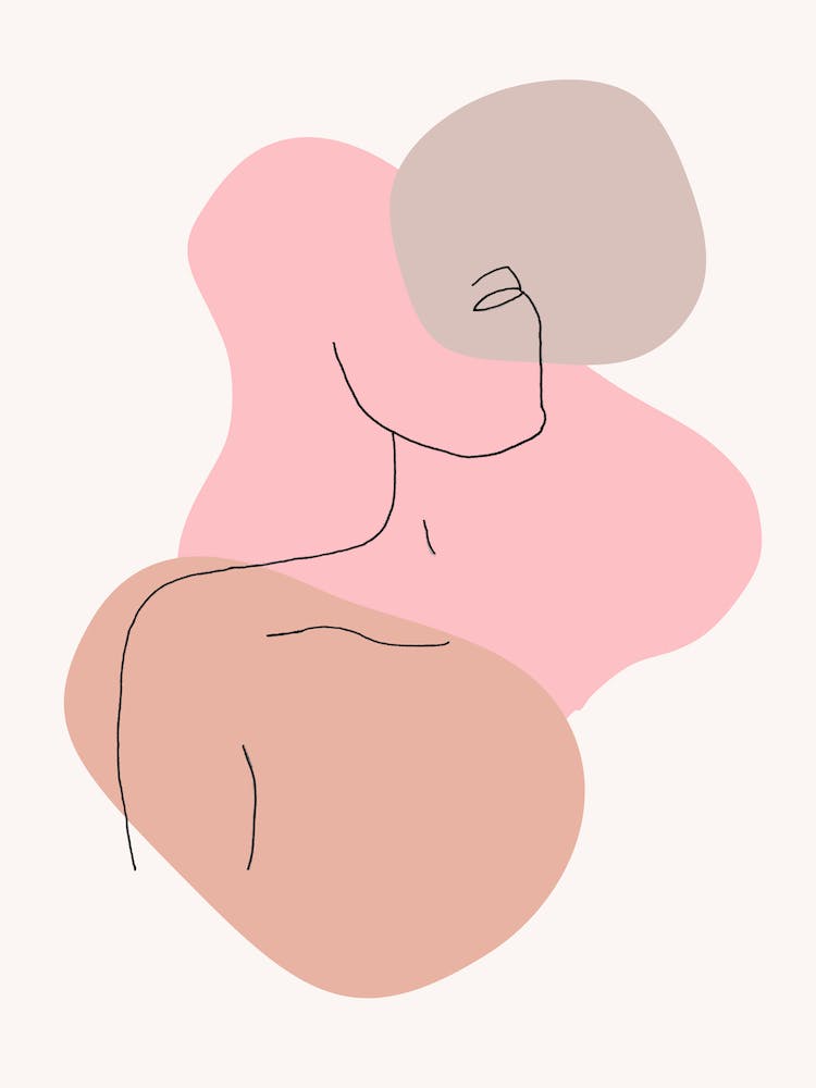 Abstract Face Line Modern